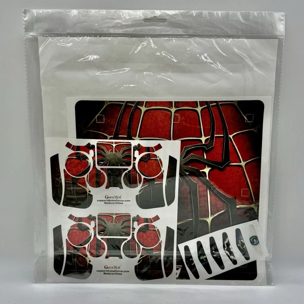 Spider Man PS4 Slim Cover Skins‎ & 2 Decals for PS4 Controllers